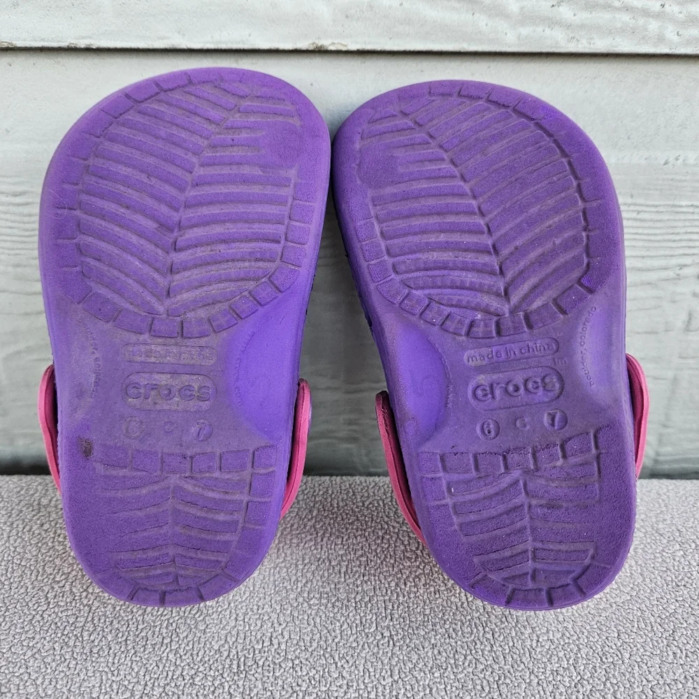 Crocs Clog Toddler SZ 6 Slip-On Purple My Little Pony Water Shoes Girl